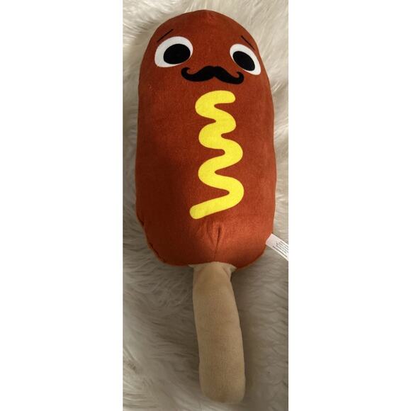 Corn Dog, Pogo, Hot Dog Plush Stuffed Animal Caravan Softoys - Picture 1 of 5